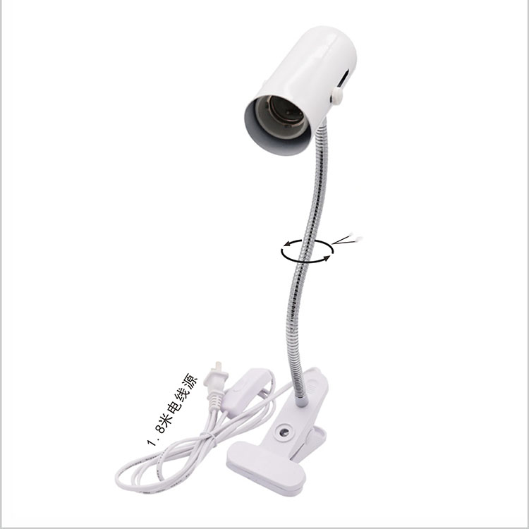 Reptile Lamp Holder Pet Lamp Clip Cover Heating Light Holder Heating Zone Switch Clip Lamp E27 Lamp Socket Holder