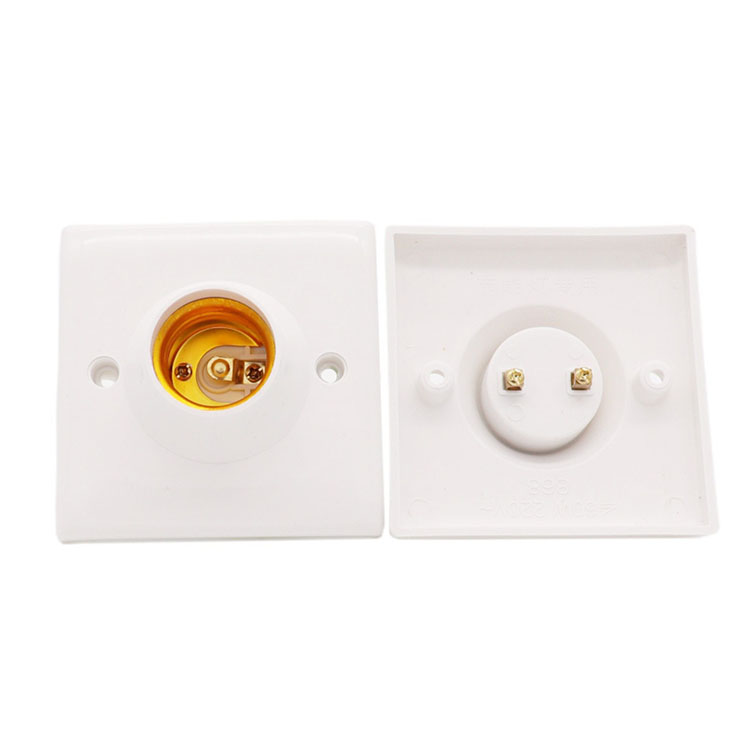 E27 Screw Lamp Holder Flat-mounted Lamp Holder Energy-saving Lamp Holder