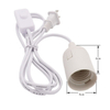 EU Plug E27 with Wire Lamp Holder Screw Holder with Switch with Wire Lamp Holder