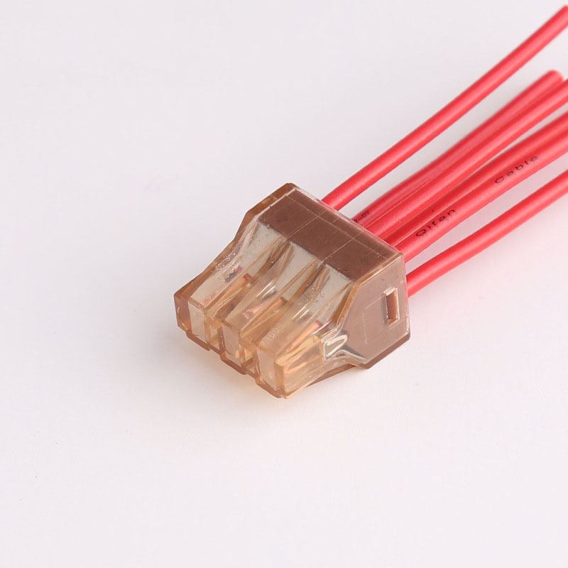 6 Poles Solid Wire 4 Square Wire 1 in 5 Out Push in Wiring Fast Wire Connector PCT-606