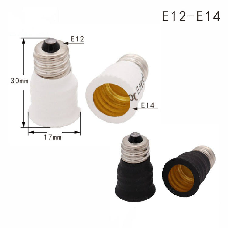 Directly Sale E12 to E14 Light Socket E12 Conversion Lamp Holder