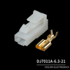 1P Automotive Connector Plug-in 1-hole Wiring Harness Plug Male-female Connection with Terminals DJ7011A-6.3-11/21