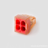 4 Holes Docking Head PCT-604 Wire Connector Quick Wiring Terminal for Home Decoration 4 Square Meters Hard Wire Connector One In 3 Out Junction Box Connector