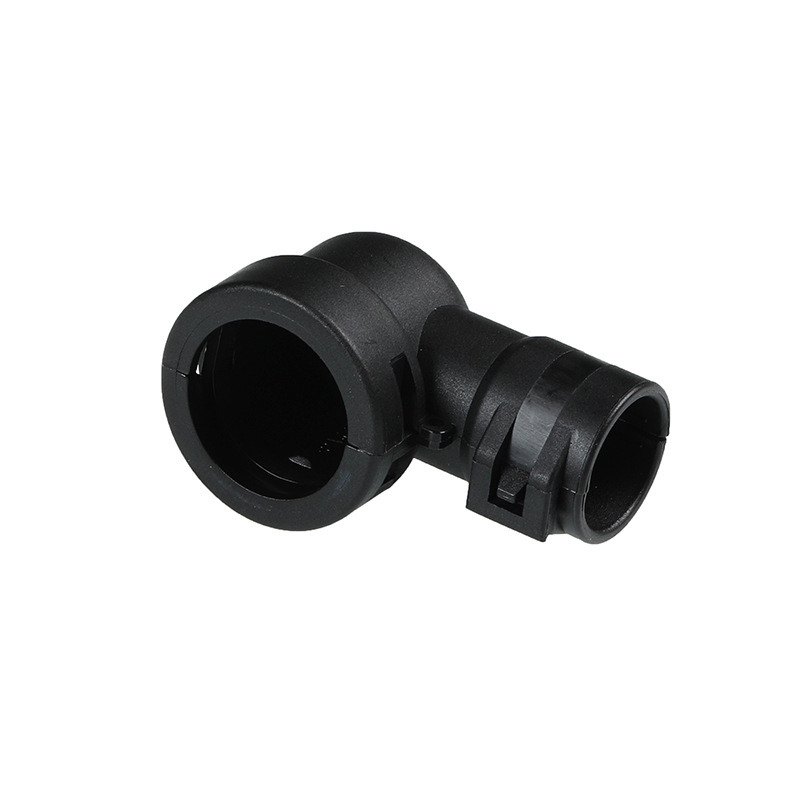 Curved Sheath - Compatible with 4-pin and 6-pin Circular Connectors - Pipe Sheath Fixing Snap-on Clip Tail Clamp 965783-1