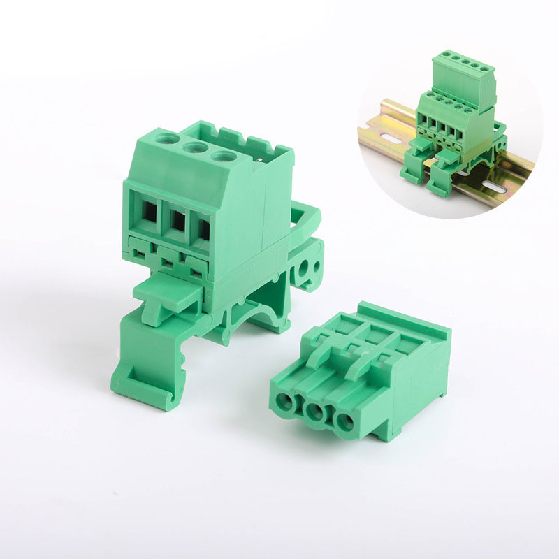 NS35 NS15 Din Rail Mounted Plug in Terminal Block 5.08mm Pitch Male And Female Electrical Control Cabinet Terminals 2EDGUVK 2EDGKA 2EDGKB