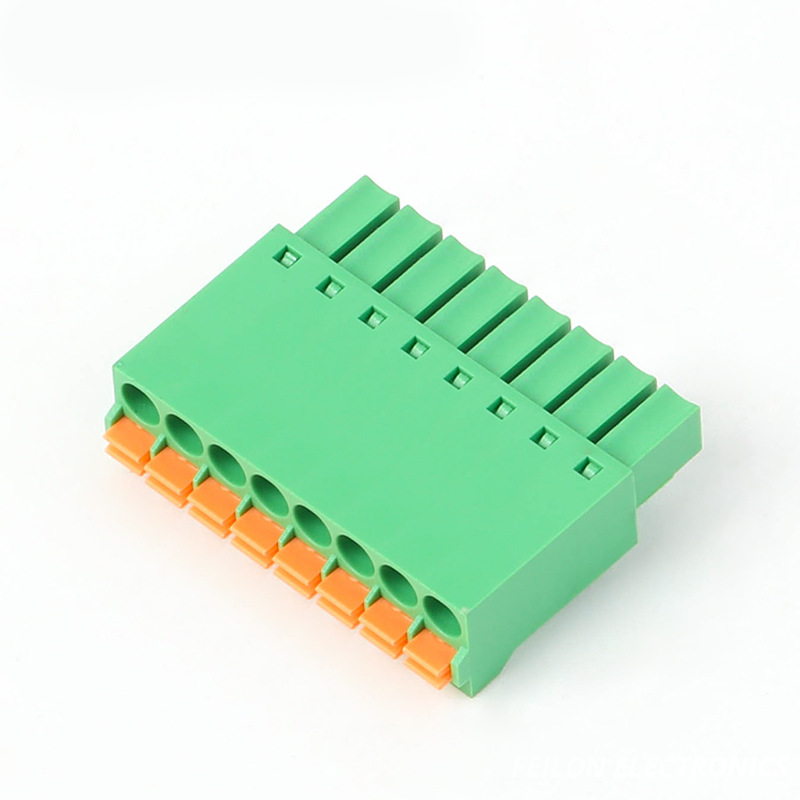 Replace Phoenix FMC1.5 3.5mm Pitch Push Button Male Green Terminal Block Spring Wiring Compact Mini Size Wire Connector 15EDGKN-3.5 15EDGKN-3.81