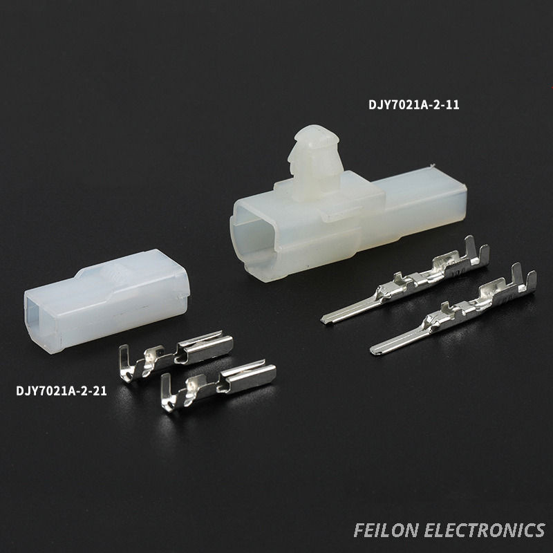 2-pin 2P Automotive Connector Male-female Mating Plug Wiring Connector Protective Sleeve Terminal DJY7021A-2-11/21