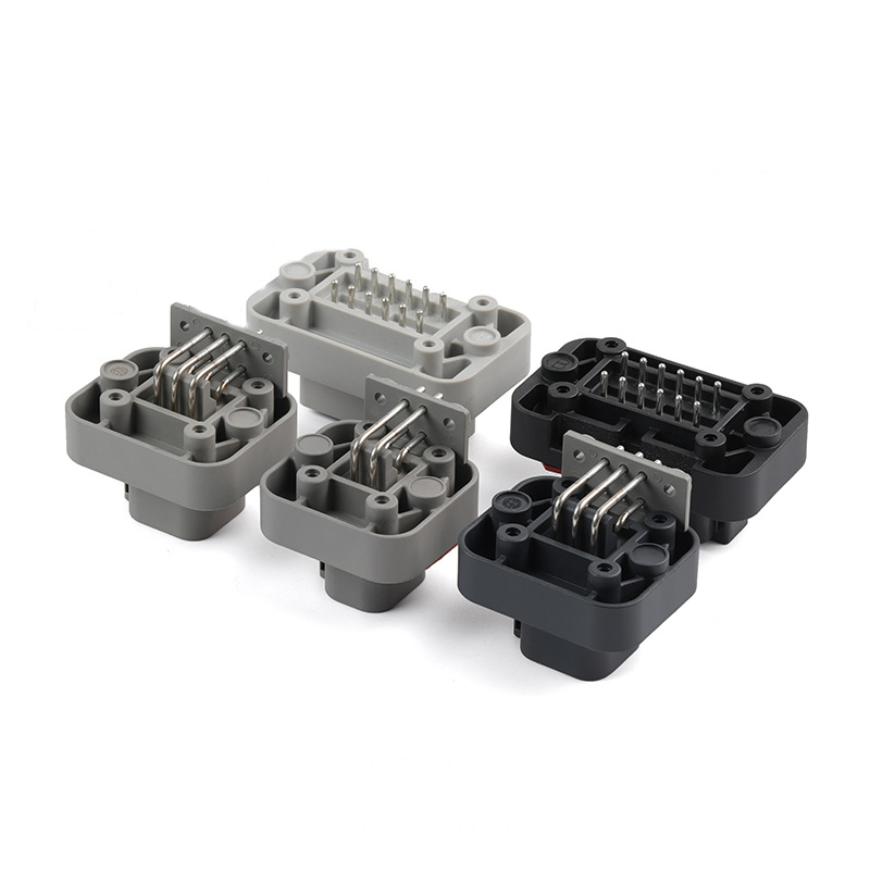 DT13 DT15-2/4/8/6/12P Waterproof Connector, PCB Straight and Curved Pin Seat Male End c