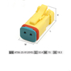  AT06-2S-R120YEL excavator parts come with 120 ohm resistor connector with 2-hole plug AT04-2P