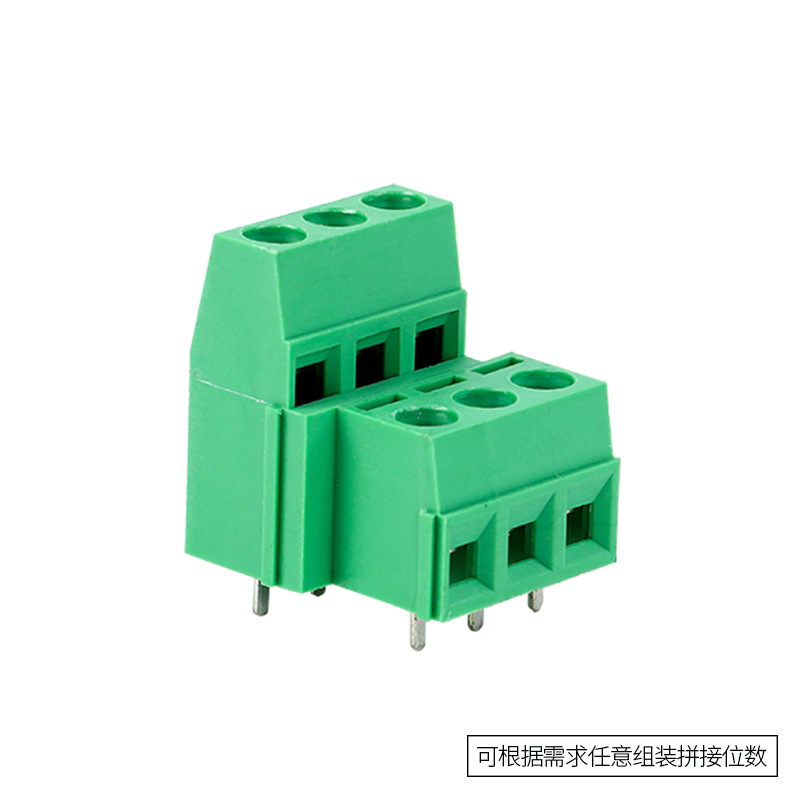 127A-5.08mm 2 * 2P 2*3P Dual Row Straight Insertion 300V 5.08mm Screw Soldering PCB Connecting Terminal