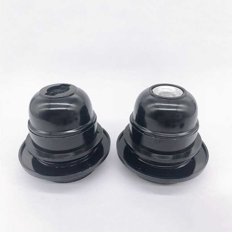 Directly Supply E26 Self-locking Full Tooth Lamp Holder Lightholder E26 Bakelite Environmental protection Lamp Socket