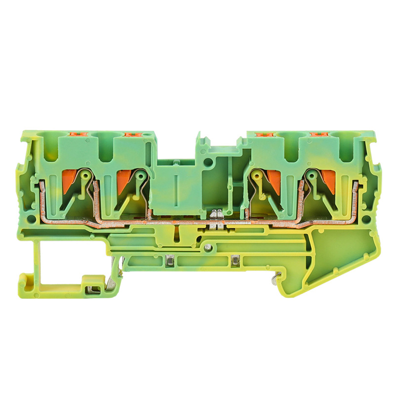 PT4-QUATTRO-PE Replace Phoenix Two in Two Out Grounding NS35 Din Rail Terminal Block