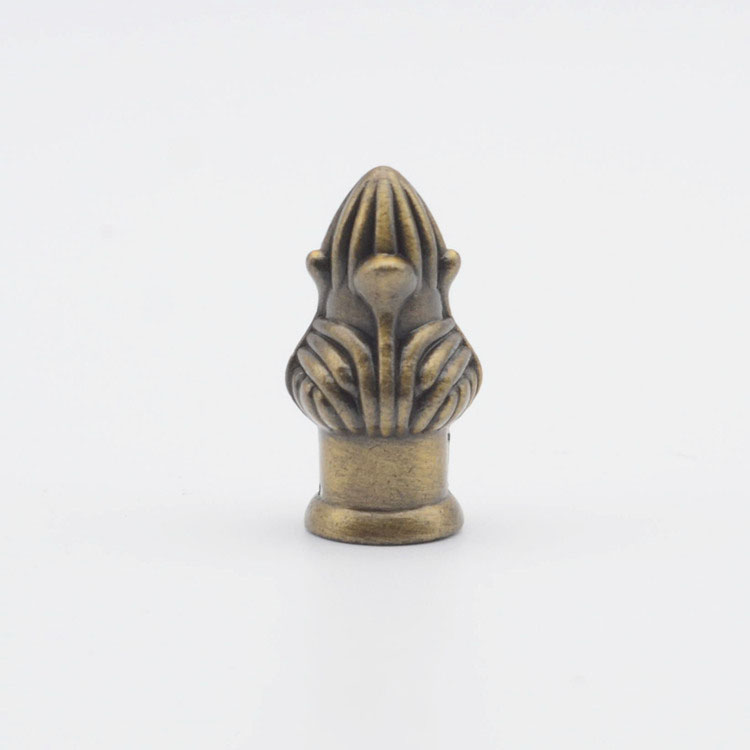 Long Flower Beautiful Decorative Nut Knob Cover Gold Bronze European-style Table Candle Floor Lamp Lighting Fixture Accessories