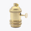 E27 Screw Mouth Pure Copper Chandelier Table Lamp Floor Lamp Retro Lamp Holder Brass Lighting Accessories