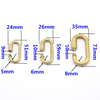 Pure Copper Connecting Buckle Crystal Lamp Closed Hanging Chain Hanging Plate Carabiner Lighting Lamp Accessories