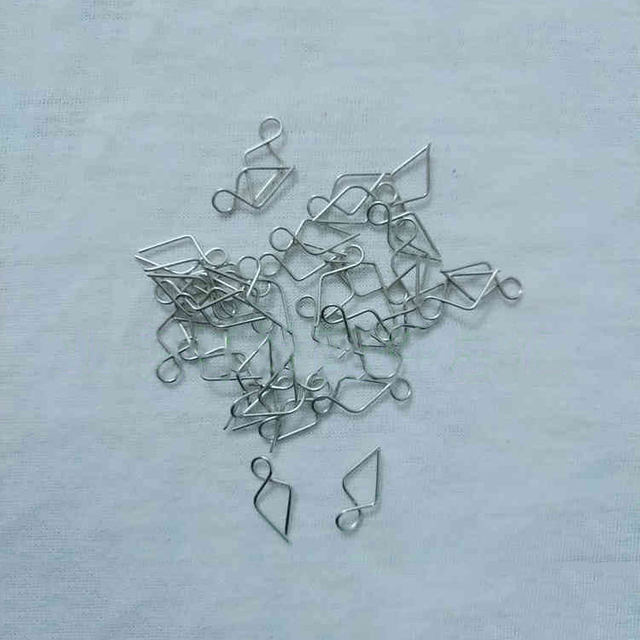 Crystal Chandelier Accessories, Fish-tail Fork Pin Crystal Chandelier Glass Rod Clip Fish-tail Fork Pin 8-shaped Clip