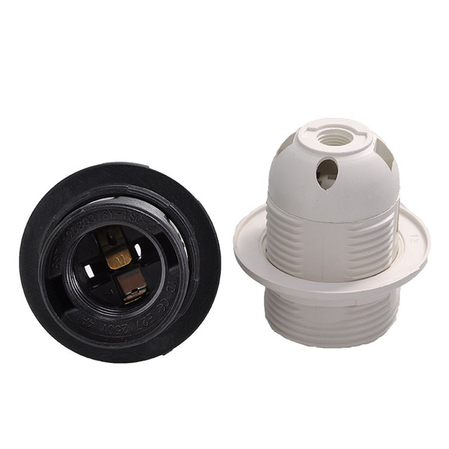 Supply Wholesale E27 European Standard Card Type Full Tooth Lamp Holder Lamp Socket LED Screw Lightholder