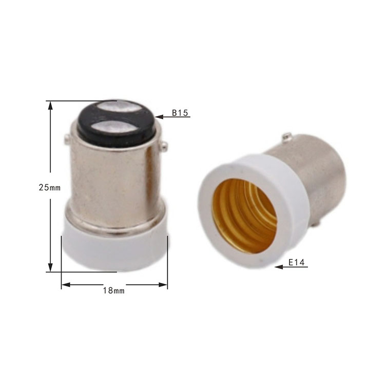 B15D to E14 Conversion Lamp Holder Screw Lamp Holder BA15D Bayonet B15-E14 Converter Lamp Holder