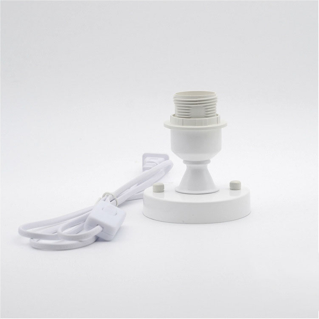 E27 Screw Base Lamp Holder LED Wire Switch Desk Lamp Lighting Accessories