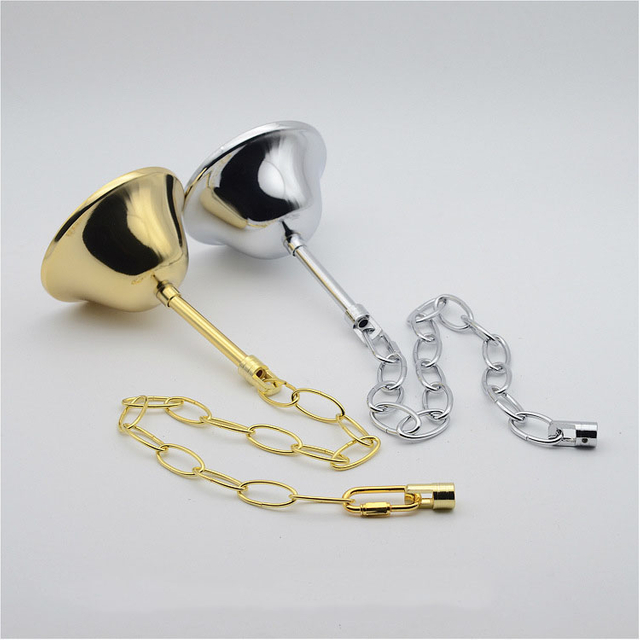 Candle Crystal Restaurant Bell Hanging Chain Pendant Clock Accessories Chrome Gold Antique Chain Load-bearing Lighting