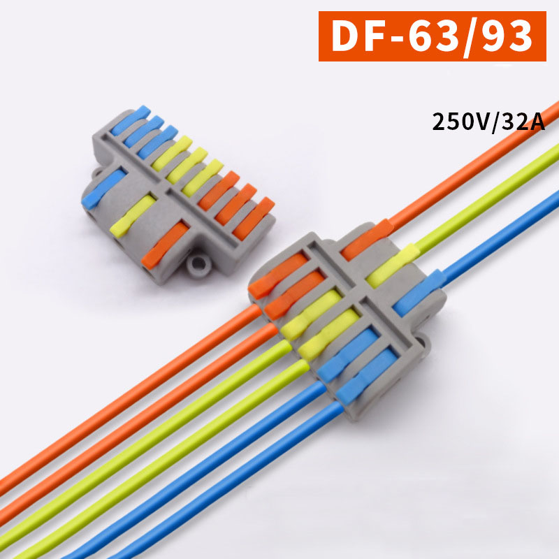  UL And TUV Certificate 1 in 2 Out 1in 3 Out DF-42 DF-62 DF-63 DF-93 Lever Nut Type Replace Wago Fast Wire Connector