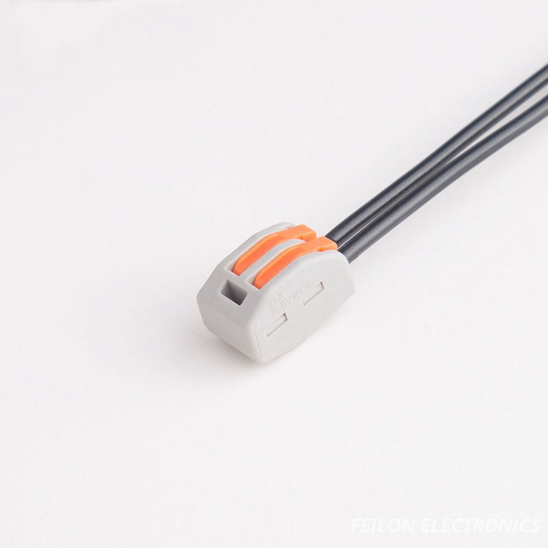 Replace Wago 222-412 Lever Nut Reusable Spring Wiring 2 Way Terminal Connector Widely Using for Junction Box Ceiling Lighting Table Lamp Wire Connect