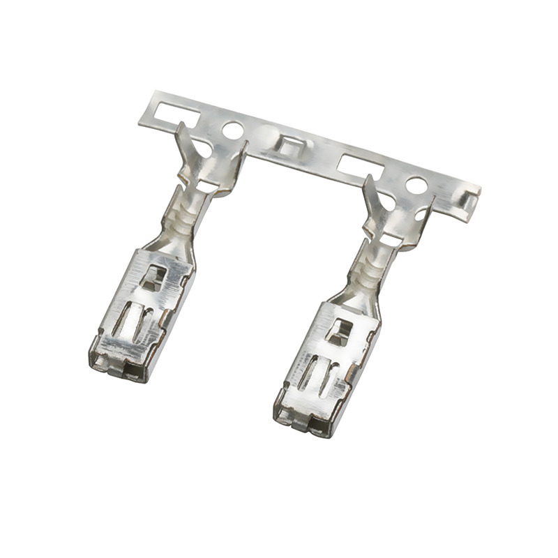 DJ625B-2.8*0.8A Automotive Terminal, Suitable for Crimping Wire Terminals and Connectors, Tinned Female Terminal
