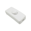 303 Black/white In-line Rocker Corded Boat Switch for Table Lamps 250V 2A