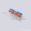 DIY PCT-2-2M Transparent Mini Size 2-Way 2-Outlet Terminal Block Soft/Hard Wire Quick Connector Junction Box Terminal Connector