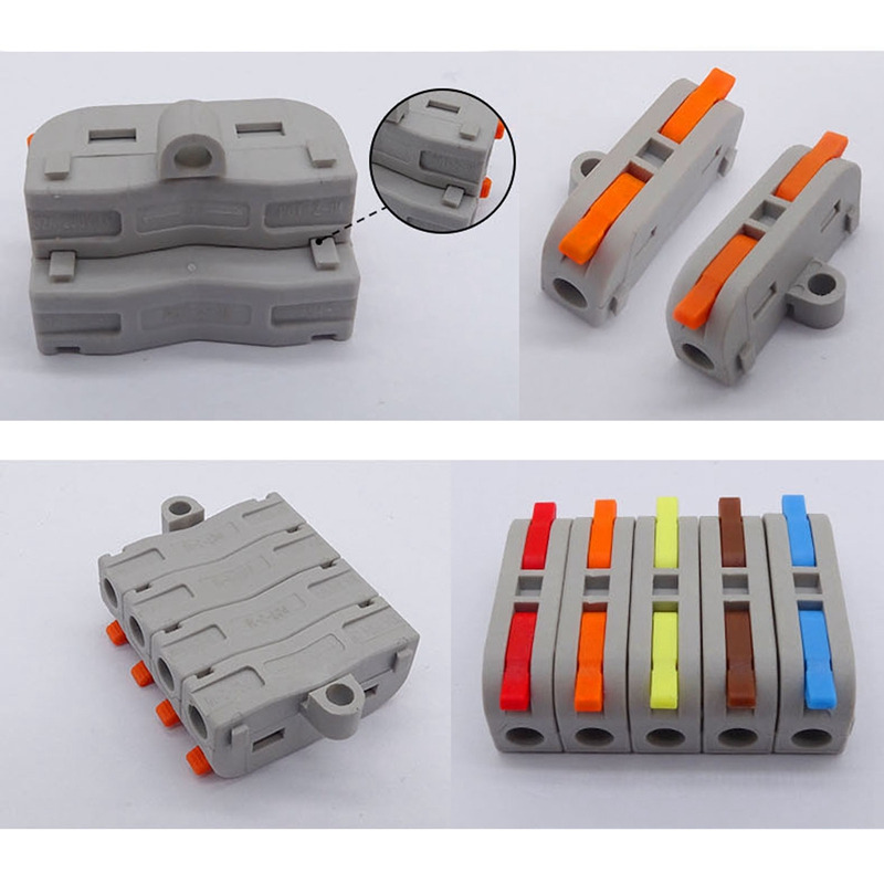  PCT-2-1M 1 Position Splice type Quick Connector One in One out Electrical Wire Splicer Connector