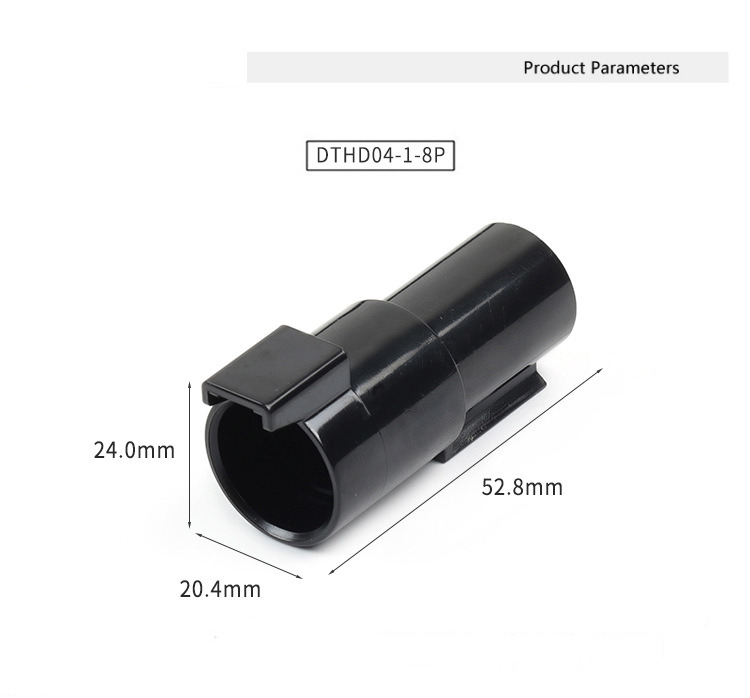 DTHD04-1-8P1P Waterproof Connector, DTHD06-1-8S Male-Female Plug 0462-203-08141