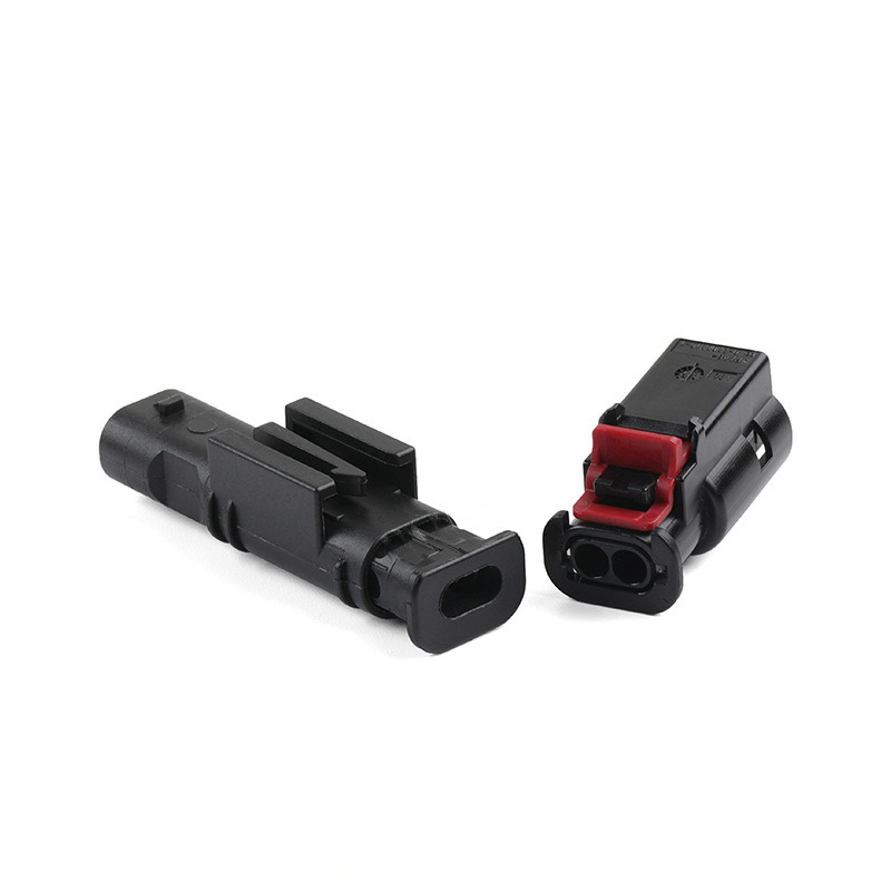 DJ7027B-1.2-11/21 Waterproof Connector 2-pole Wiring Plug Male-Female Connection Terminal 0-2208915-1