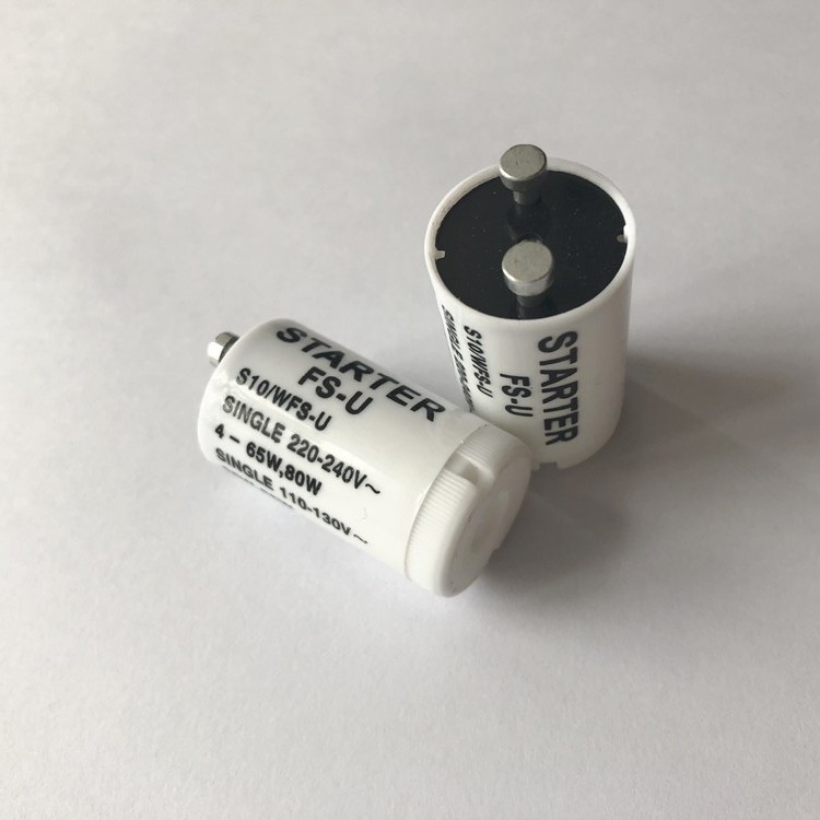 S10 4-65w Fluorescent Starter 220-240v FS-U Single Fluorescent Light Lamp Starters