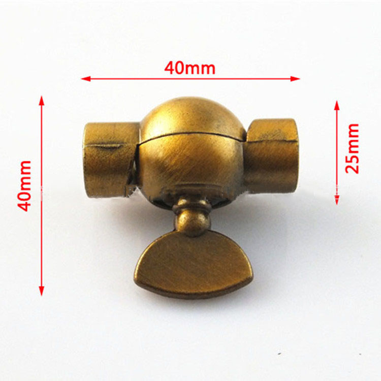 Retro Antique Table Lamp Hardware Accessories M10 Inner Teeth Zinc Alloy Steering Positioning Two-way Lamp Accessories