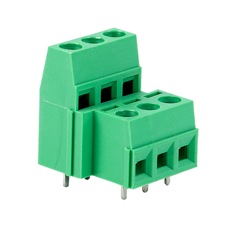 127A-5.08mm 2 * 2P 2*3P Dual Row Straight Insertion 300V 5.08mm Screw Soldering PCB Connecting Terminal