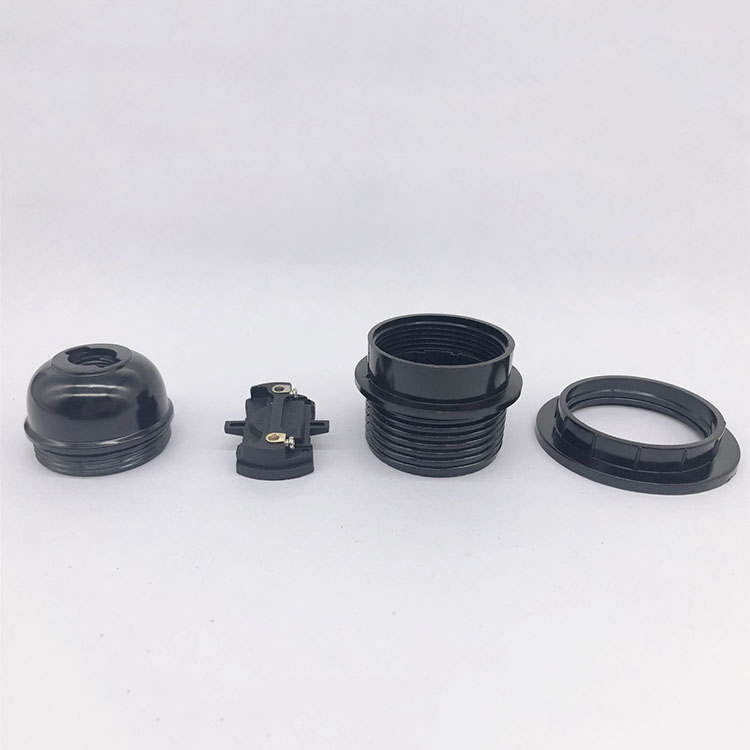 Directly Supply E26 Self-locking Full Tooth Lamp Holder Lightholder E26 Bakelite Environmental protection Lamp Socket