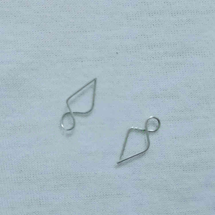 Crystal Chandelier Accessories, Fish-tail Fork Pin Crystal Chandelier Glass Rod Clip Fish-tail Fork Pin 8-shaped Clip