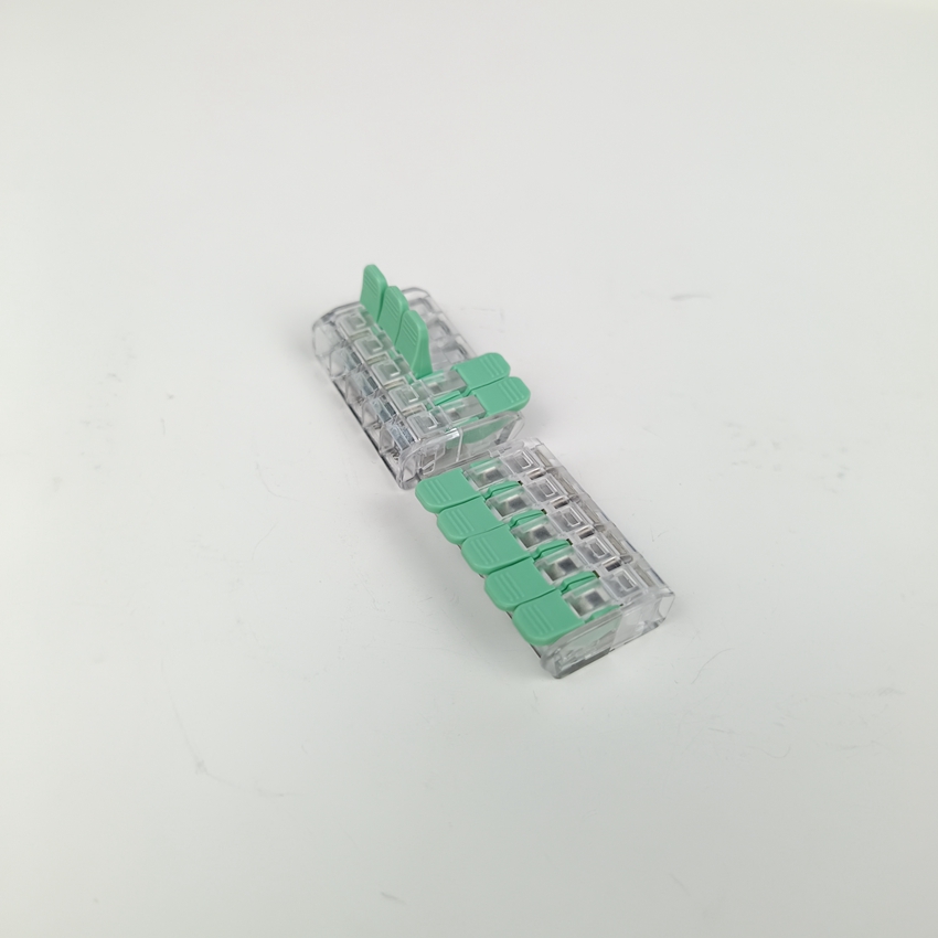 2025 Popular Replace Wago Joint End Lever Nut Connector 221-415 1 in 4 Out Fast Wire Connector FL-265