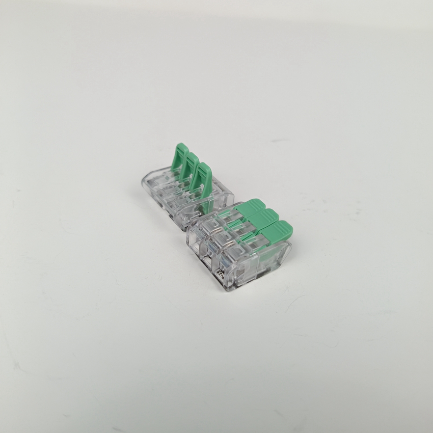 Replace Wago 1 in 2 Out Junction Box Joint Wire Connector 221-413 3 Way Reusable Lever Nut Spring Wire Connector UL Listed