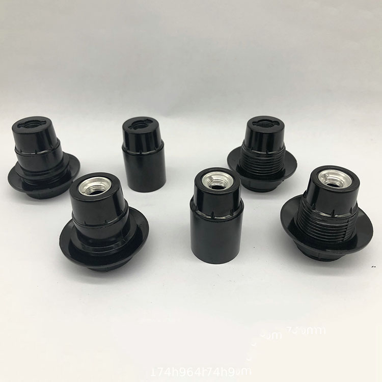 Factory Direct Sale E14 Bakelite Self-locking Half Tooth Lamp Holder Light Socket E14 Bakelite