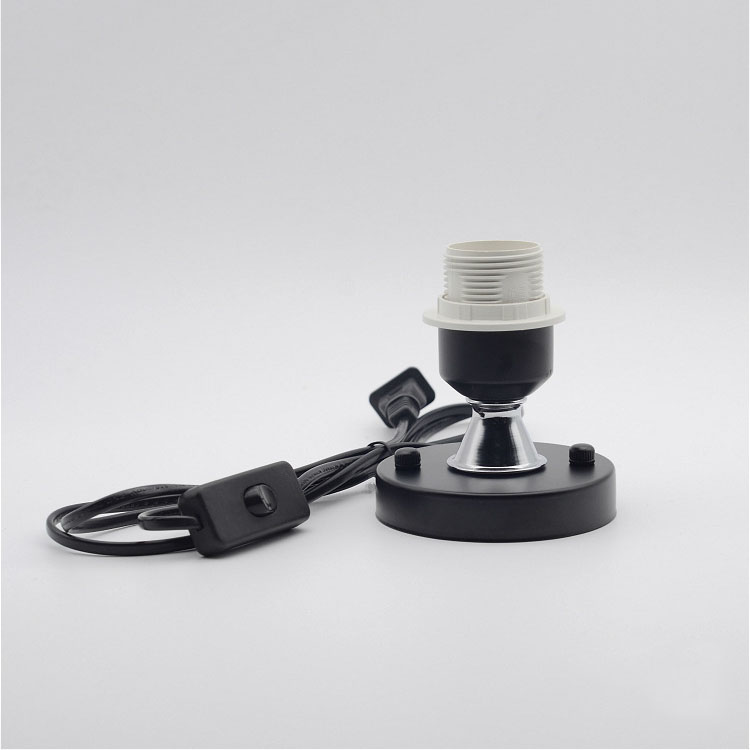 E27 Screw Base Lamp Holder LED Wire Switch Desk Lamp Lighting Accessories