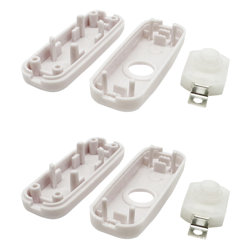 501 In-Line DC Cord Switch Table Lamps - Black & White 3NC+1NO DC Switch