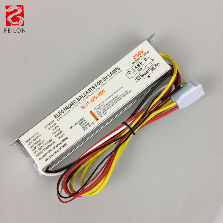 40w Ballast for Uv Lamp with Led Indicator And 4pins Connector Uv Ballast Lamp