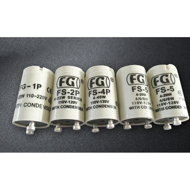 4-80w Fluorescent Starter CE Certificated 220-240V FS-U Lamp Starter with Condenser