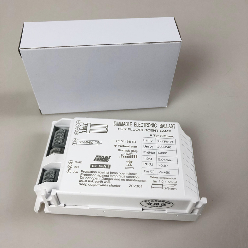 Dimmable Pl Electronic Ballast 0/1-10VDC 13W PL Lamp Dimmable Ballast 220-240V