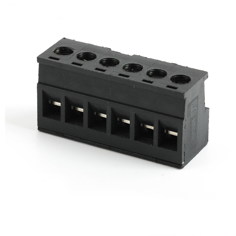 5.08mm PLC Terminal Suitable for Siemens S7-200 Terminal Block 2EDGKG Plug-in Black Terminal Block Connection 
