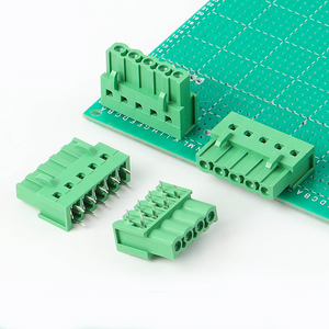 2EDGA-5.08mm 2EDGB-5.08mm Plug-in Board To Board Soldering PCB Wiring Terminal Straight Bent Pin Plug Green Connector