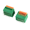141V-2.54 141R-2.54 Screwless PCB Wiring Terminal Spring Press Button Type Straight Leg Bend Foot Splicing Terminal Connector