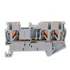 PT2.5-TWIN Din Rail Type Spring Terminal Block Tool Free Connection Flame Retardant Direct Insertion Terminal Block One in Two Out Terminal Connector