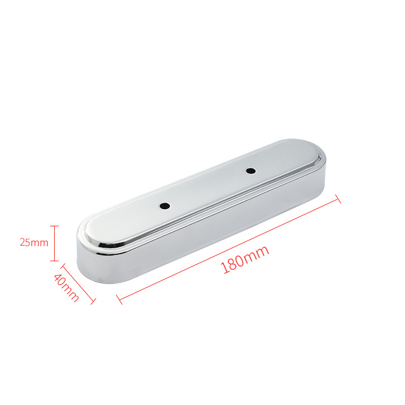 Factory Wholesale Electroplating Straight Side Plate Polished Lamp Holder Long Strip Ceiling Plate